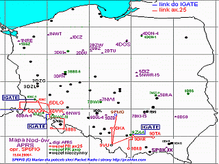 Mapa APRS i wezlow PR